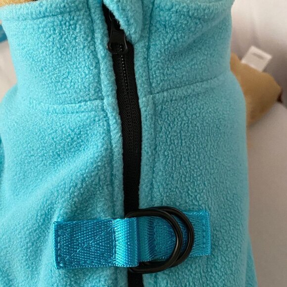 Blue Fleece Zip Up Jacket - Picture 6 of 6